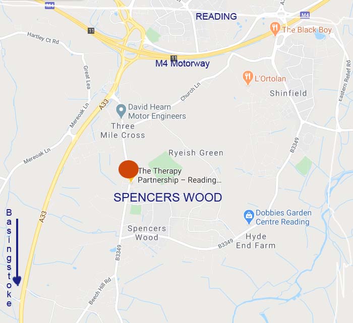 Spencers Wood map
